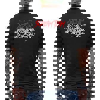 スクリームチーム ホラー映画 メンズTシャツ バックプリント - Kawaiitshirt