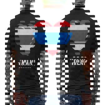 タイ国旗シャツ メンズTシャツ バックプリント - Kawaiitshirt