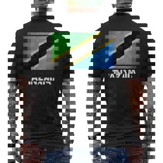 タンザニア国旗tシャツ メンズTシャツ バックプリント - Kawaiitshirt