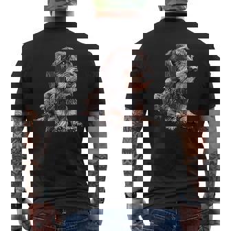 ダックスフンド ワイヤーヘア 長袖tシャツ メンズTシャツ バックプリント - Kawaiitshirt