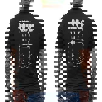 ダーツ ポケット 矢 ダーツ メンズTシャツ バックプリント - Kawaiitshirt