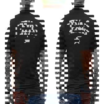 テキサス州立大学からのテキサスホームヴィンテージテキサスギフト。 メンズTシャツ バックプリント - Kawaiitshirt