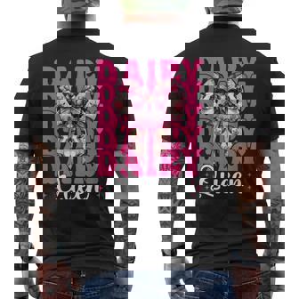 デイリークイーン 酪農家 牛 酪農 少女 ママ コケット メンズTシャツ バックプリント - Kawaiitshirt