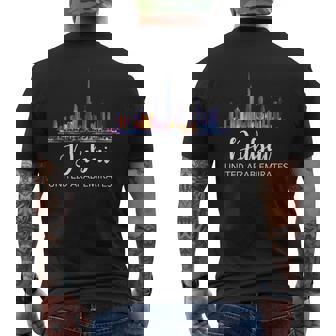 ドバイ お土産 スカイライン Uae アラブ首長国連邦 リマインダー メンズTシャツ バックプリント - Kawaiitshirt