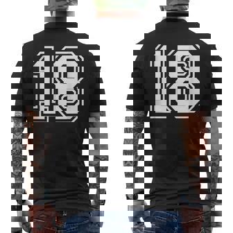 ナンバー18 シャツ メンズTシャツ バックプリント - Kawaiitshirt
