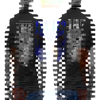 ハグ・バリー・キャット・ミーム面白い奇妙な海賊版特有のダンク・ミーム メンズTシャツ バックプリント - Kawaiitshirt