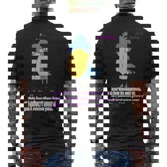 ハシビロコウlove メンズTシャツ バックプリント - Kawaiitshirt