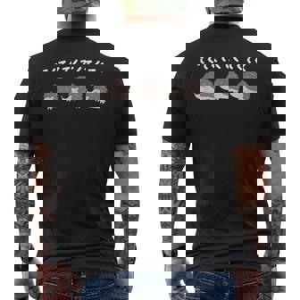 ハリネズミ てくてく ハリネズミ好き ハリネズミの飼い主 おもしろ 可愛い ハリネズミ メンズTシャツ バックプリント - Kawaiitshirt