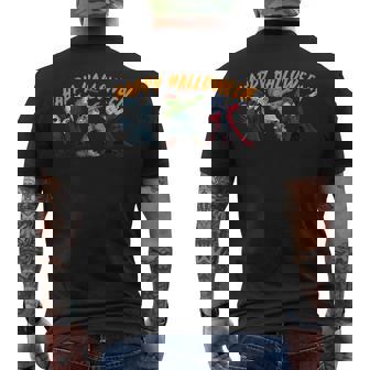 ハロウィンコスチューム ゾンビ ドラキュラ スケルトン ダブ キッズ ホラー メンズTシャツ バックプリント - Kawaiitshirt