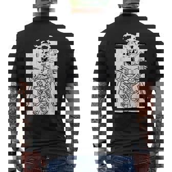 ハロウィーン コーヒー ドリンク スケルトン コーヒースカル メンズTシャツ バックプリント - Kawaiitshirt