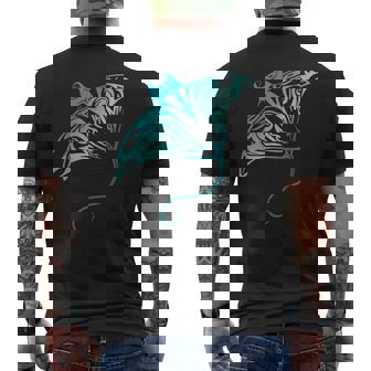 ハワイ トライバル マンタレイ ハワイアン シャツ サメの恋人 メンズTシャツ バックプリント - Kawaiitshirt