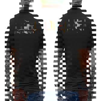 ハートビートハミングバード メンズTシャツ バックプリント - Kawaiitshirt