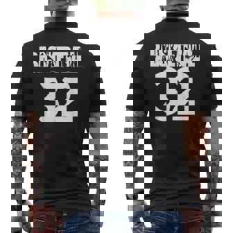 バスケットボール ナンバー32、私のお気に入りのバスケットボール選手番号 メンズTシャツ バックプリント - Kawaiitshirt