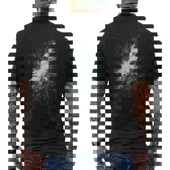 バットマン ダークナイト ライジズ ティーザー ポスター メンズTシャツ バックプリント - Kawaiitshirt