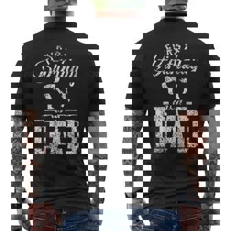 パパになって初めての誕生日 お父さん 父 パパ パーティー 誕生日 メンズTシャツ バックプリント - Kawaiitshirt