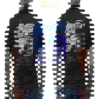 パパシャーク・レトロ・ベイシャーク・サメなかぞく・プレゼント・キッズ・メンズ・ウーマンズ メンズTシャツ バックプリント - Kawaiitshirt