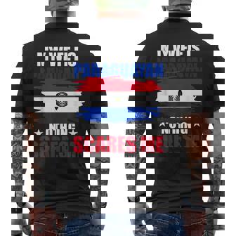 パラグアイ国旗 パラグアイ遺産 メンズTシャツ バックプリント - Kawaiitshirt