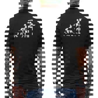 パルクールの進化 パルクール用コルドール メンズTシャツ バックプリント - Kawaiitshirt