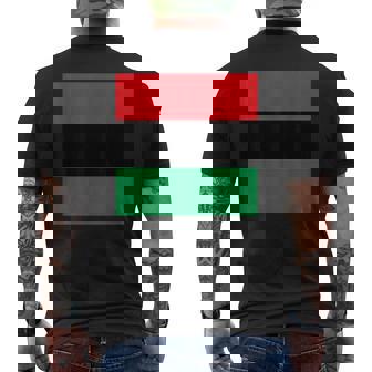 パンアフリカ国旗tシャツ メンズTシャツ バックプリント - Kawaiitshirt