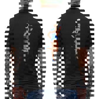 ピンナップガール セーラー アメリカ国旗 メンズTシャツ バックプリント - Kawaiitshirt