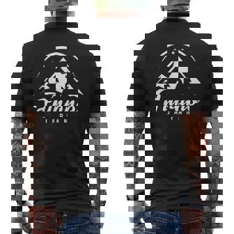 フラノジャパン スキー場 スキー スノーボード メンズTシャツ バックプリント - Kawaiitshirt