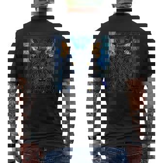 ブラック・シェパード・ドッグ メンズTシャツ バックプリント - Kawaiitshirt