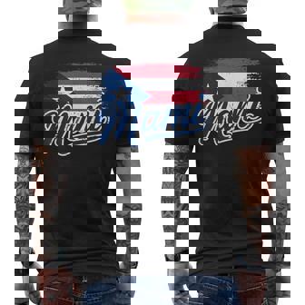 プエルトリコの母旗 プエルトリコ マミ プエルトリコ メンズTシャツ バックプリント - Kawaiitshirt