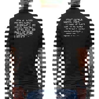 プロジェクト・ヘイル・メアリー面白い宇宙名言 メンズTシャツ バックプリント - Kawaiitshirt