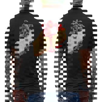 ベリー入りチーズケーキ メンズTシャツ バックプリント - Kawaiitshirt