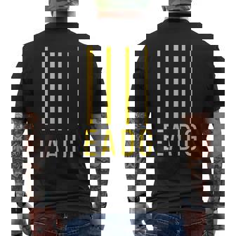 ベースプレーヤーギタリスト Eadg 4弦ベースギター メンズTシャツ バックプリント - Kawaiitshirt