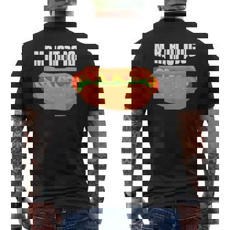 ホットドッグ ソーセージバン ミスターホットドッグ メンズTシャツ バックプリント - Kawaiitshirt