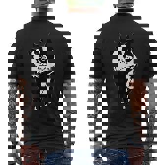 ボストンテリアハグ メンズTシャツ バックプリント - Kawaiitshirt