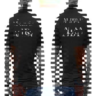 マイ・ネーム・イズ・アリサ メンズTシャツ バックプリント - Kawaiitshirt