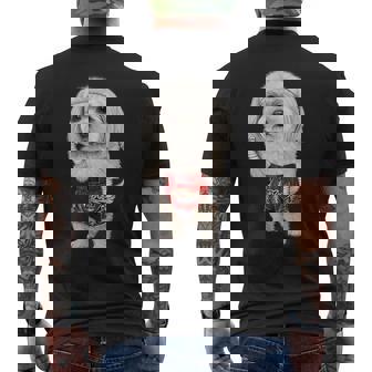 ムエタイキックボクシングチャンピオンとしてのマルチーズドッグ メンズTシャツ バックプリント - Kawaiitshirt