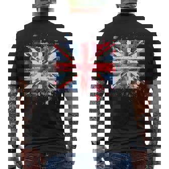 ユニオンジャック インクスタイル アート イギリス国旗 イギリス 国旗 イギリス メンズTシャツ バックプリント - Kawaiitshirt