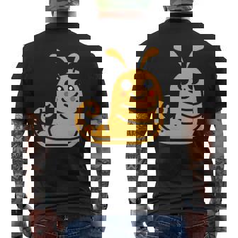 ユーモア ナメクジ 昆虫 かわいい ミニマリスト シンプル ナメクジ メンズTシャツ バックプリント - Kawaiitshirt