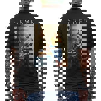 ヨハネス・フェルメール 芸術家のための芸術 ミルクメイド メンズTシャツ バックプリント - Kawaiitshirt