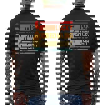 ラッキーボーリングシャツ おもしろボーリングトーナメントボウラーヴィンテージ メンズTシャツ バックプリント - Kawaiitshirt