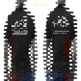 ラブラドールレトリバー エボリューションデザイン ラブラドールオーナー向け 長袖tシャツ メンズTシャツ バックプリント - Kawaiitshirt