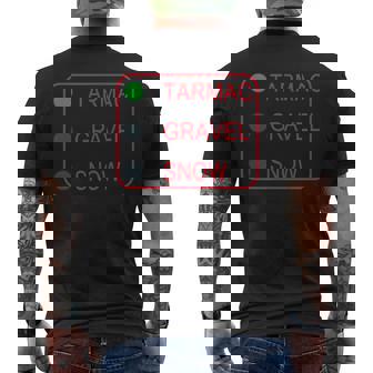 ランサー Evo 9 Ix ターマック 砂利 雪 メンズTシャツ バックプリント - Kawaiitshirt