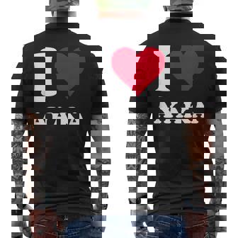 レッドハート 愛あやか メンズTシャツ バックプリント - Kawaiitshirt