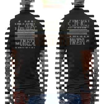 レトロ セントマイケル ミネソタ 長袖tシャツ メンズTシャツ バックプリント - Kawaiitshirt