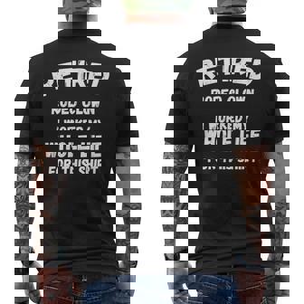 ロデオ・クラウン私はこれのために一生働いた メンズTシャツ バックプリント - Kawaiitshirt