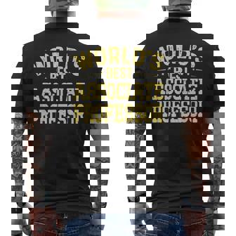 ワールドベスト准教授職位准教授 メンズTシャツ バックプリント - Kawaiitshirt