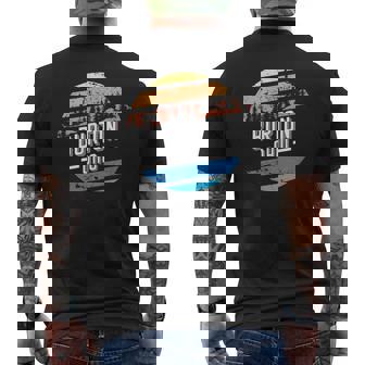 ヴィンテージ バートン オハイオ州サンセットお土産プリント メンズTシャツ バックプリント - Kawaiitshirt