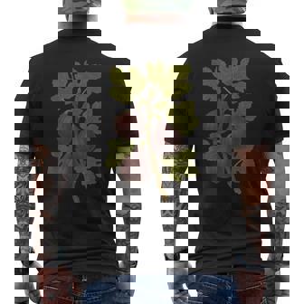 ヴィンテージ ボタニカル イチジク 自然 フルーツ アートプリント メンズTシャツ バックプリント - Kawaiitshirt