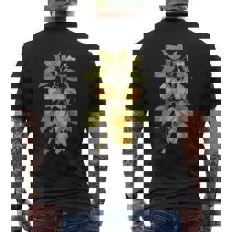 ヴィンテージ ボタニカル サイサリス 自然 フルーツ アートプリント メンズTシャツ バックプリント - Kawaiitshirt