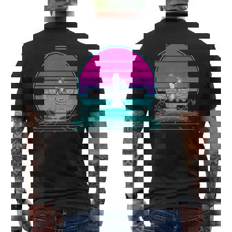 ヴィンテージ レトロ サンセット アヌンナキ メンズTシャツ バックプリント - Kawaiitshirt