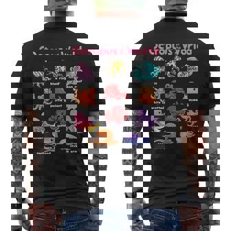 世界のタコ 海の動物 タコ好き 海洋生物 メンズTシャツ バックプリント - Kawaiitshirt