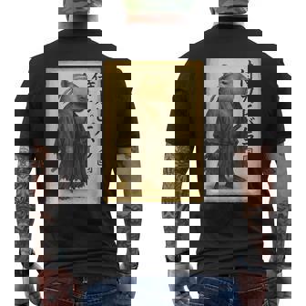 侍カピバラジャパン ビンテージアート メンズTシャツ バックプリント - Kawaiitshirt